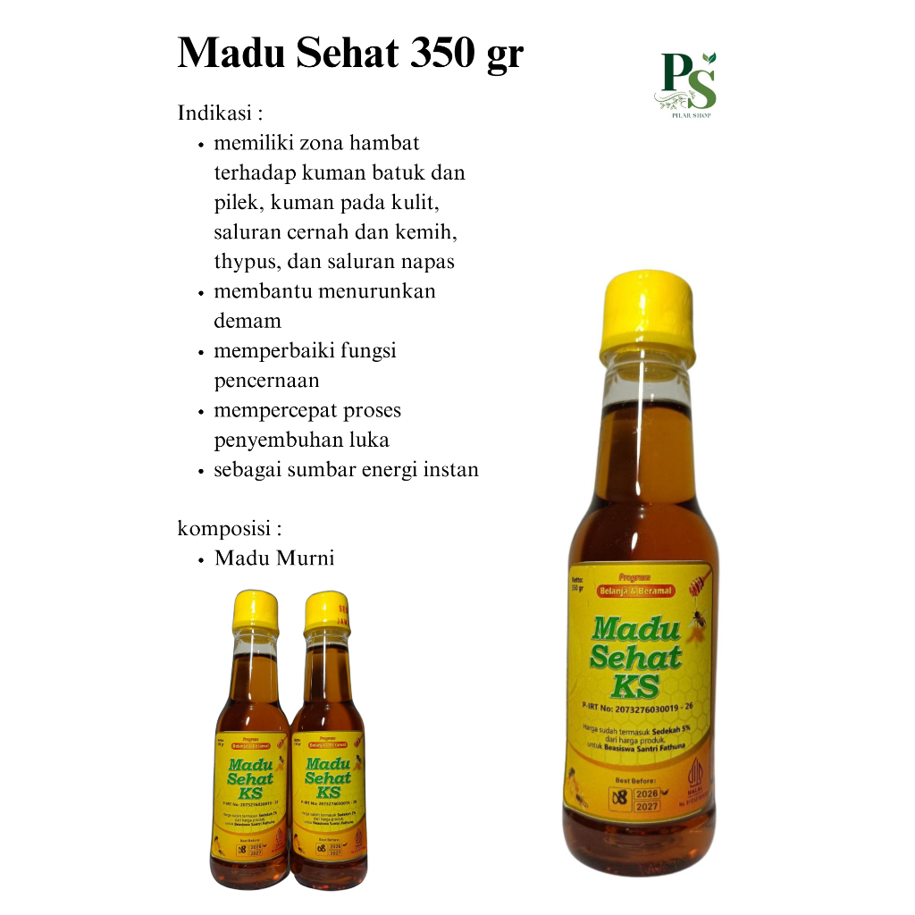 

Pure Madu Sehat Asli 350 gram