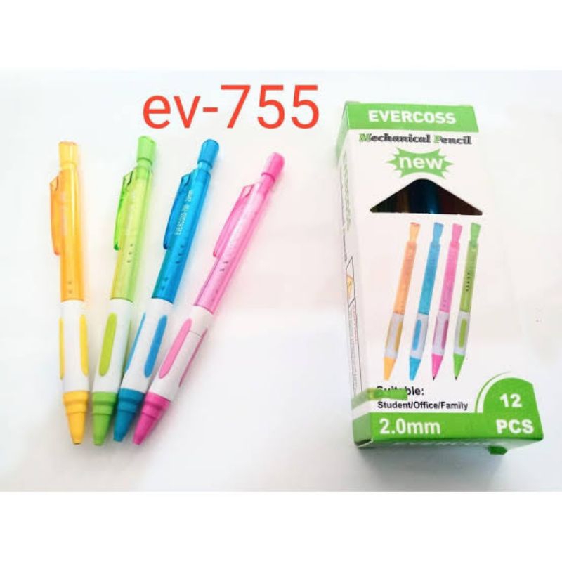 

Pensil Mekanik Evercoss [EV-755/1 Pak/12 Pcs] Mechanical Pencil 1 Pack