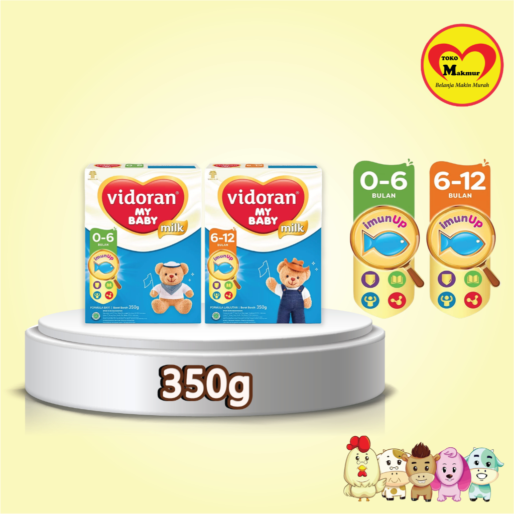 

Vidoran My Baby Tahap 1 (0-6 Bulan) / Tahap 2 (6-12 Bulan) 350gr / Toko Makmur Kapas Krampung