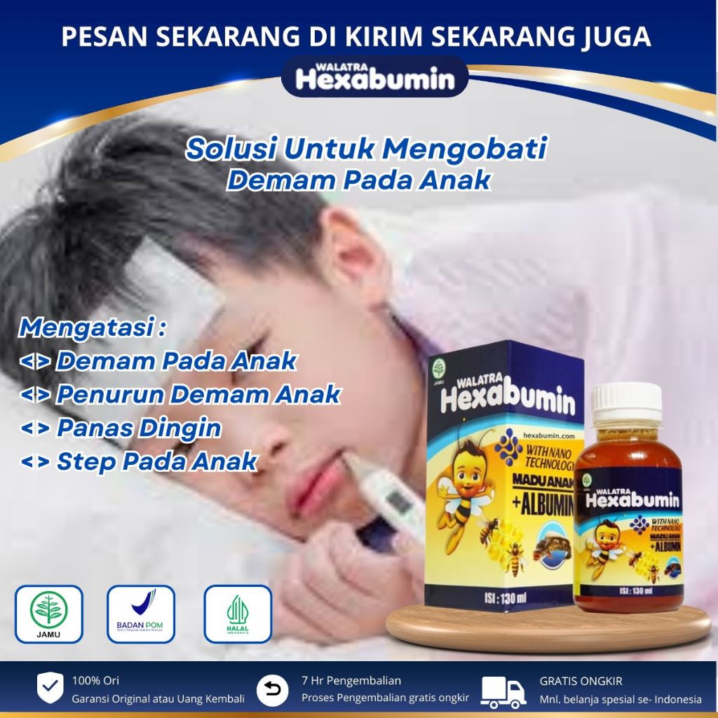 HEXABUMIN - Obat Demam Anak, Obat Kejang Demam Anak, Anti Kejang,Obat Step anak,  Penurun Panas Ting