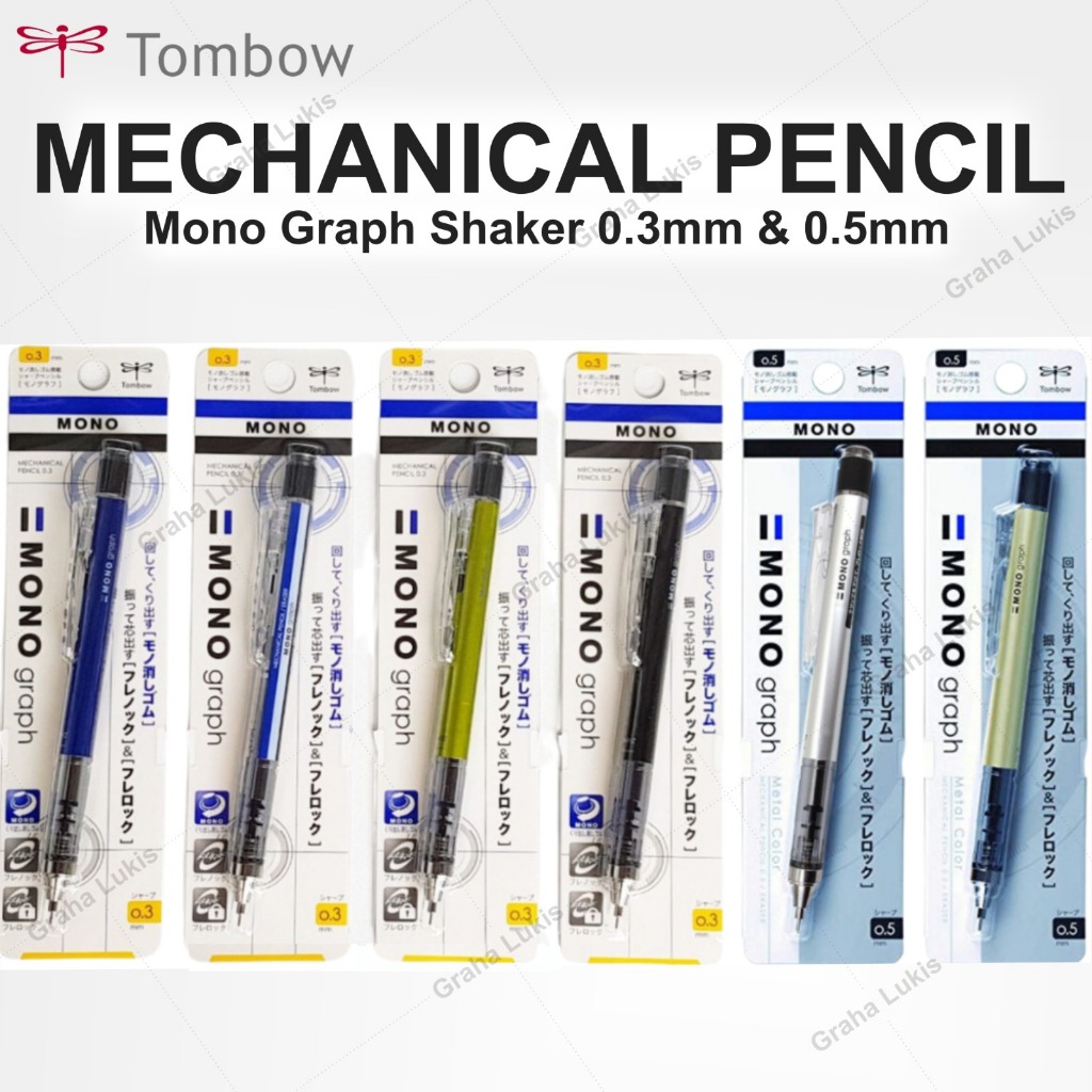 

Tombow Mono Graph Shaker Mechanical Pencil - 0.3mm & 0.5mm