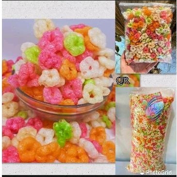 

kerupuk melati warna warni |cemilan kiloan|Snack murah|makanan ringan