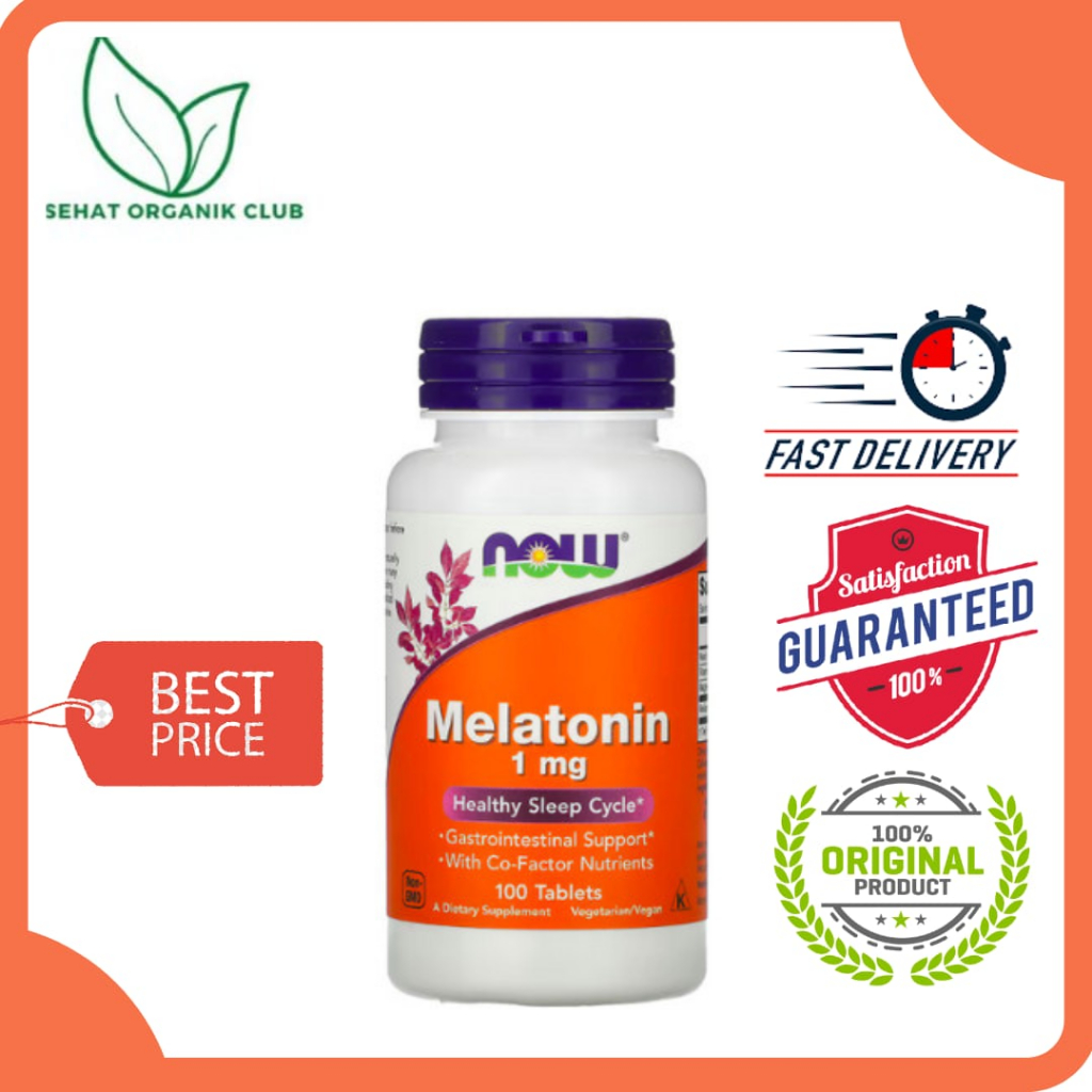 Now Foods Melatonin 1 mg 100 Tablets
