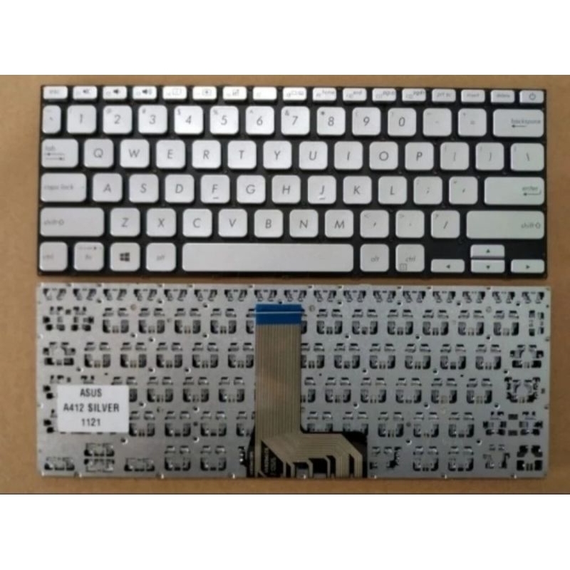 Keyboard Laptop Asus 14 A412 X412 X412EA X412DA X412F X412FL X412FJ A412F A412FL Silver
