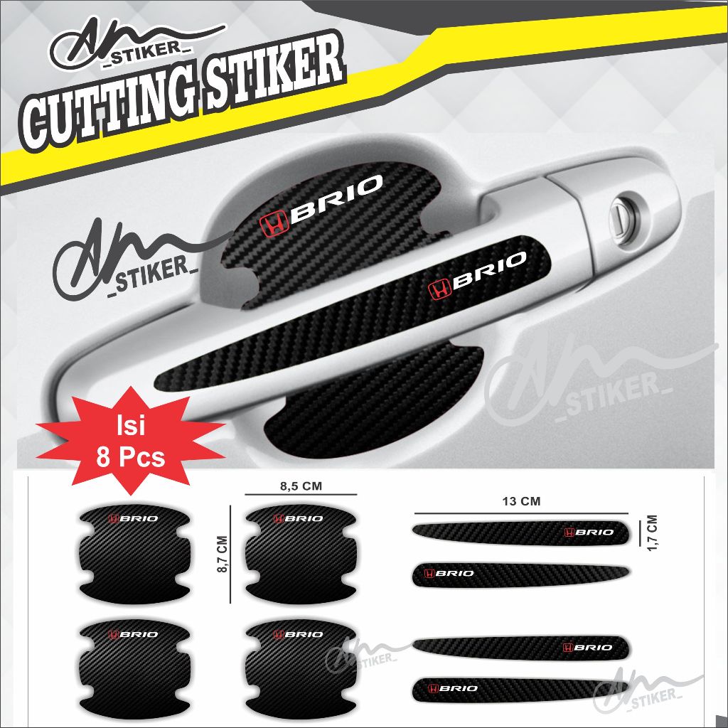 CUTTING STICKER MOBIL STIKER PELINDUNG HANDLE PINTU MOBIL BRIO