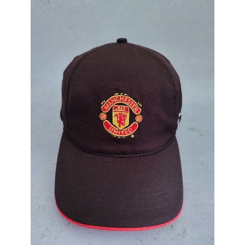 nike y2k manchester united vintage caps topi nike original black