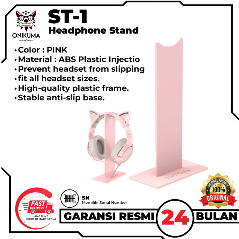 Stand Headset gaming Onikuma ST1 warna pink