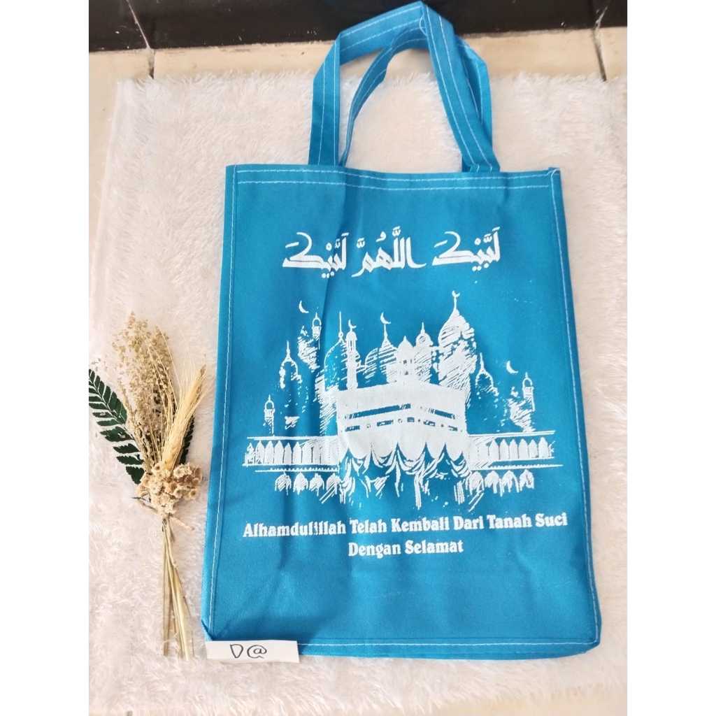 

12 Pcs Tas Spunbund Motif/tas Oleh-oleh Haji/umroh Ukuran 25x35