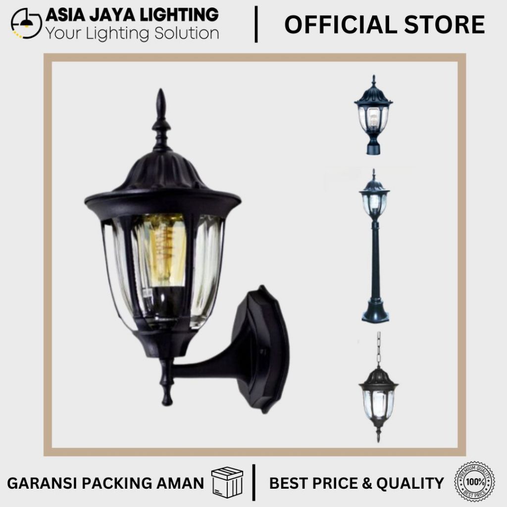 LAMPU TAMAN OUTDOOR / LAMPU DINDING OUTDOOR / LAMPU TIANG OUTDOOR / LAMPU GANTUNG TAMAN / LAMPU GARD