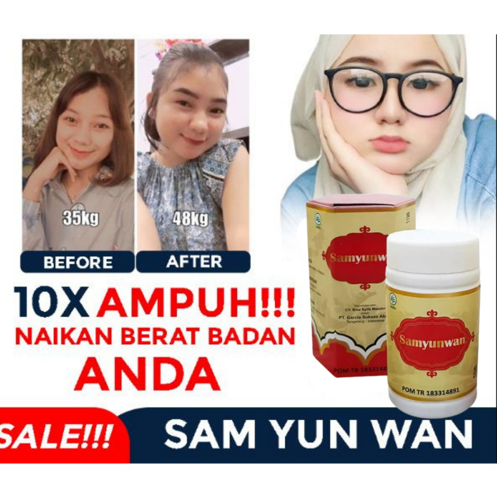 Obat Penggemuk Badan BPOM Vitamin Nafsu Makan Penambah Berat Badan Obat Gemuk Samyunwan Original