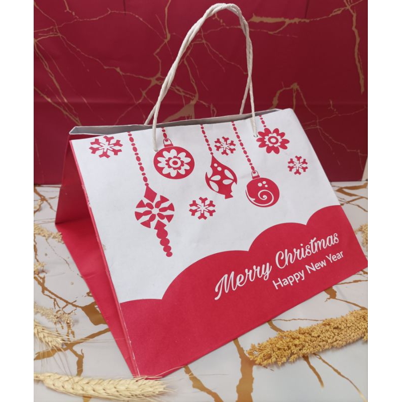 

Paperbag natal 27*27*20cm @10pcs