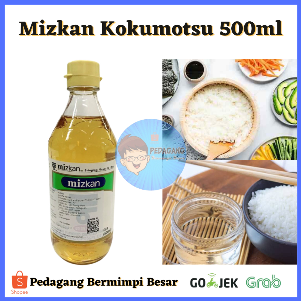 

Mizkan Kokumotsu 500ml / Rice Vinegar Cuka Sushi Jepang/Mizkan Kokumutsu / Chuka Sushi