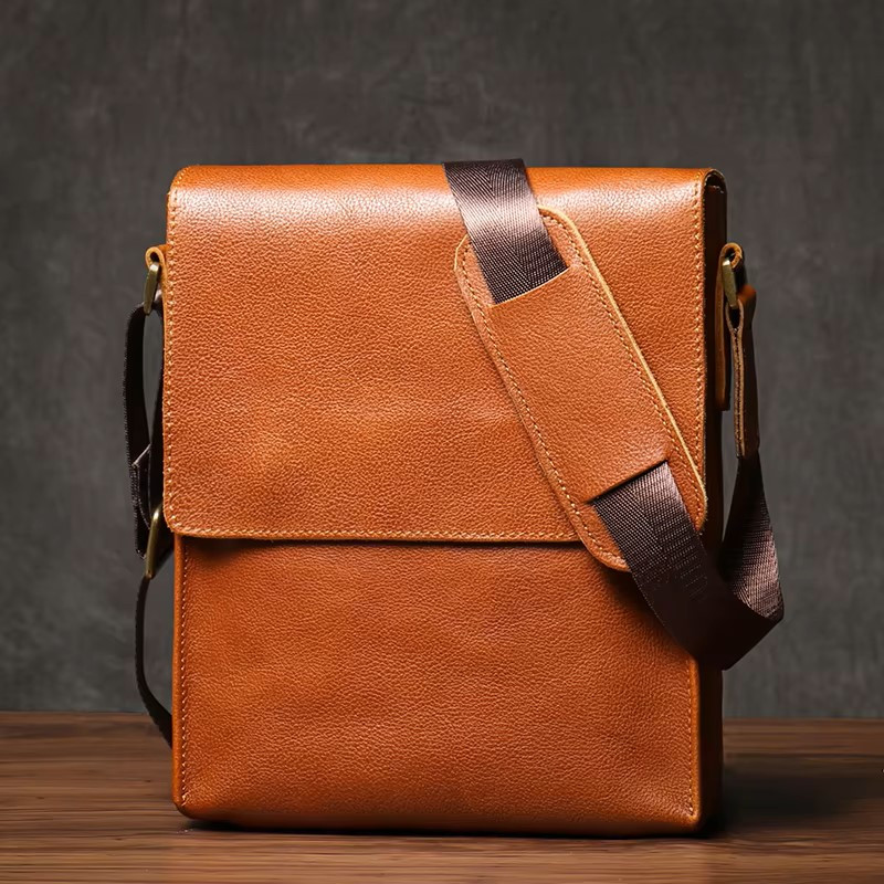 TAS SELEMPANG PRIA KULIT SAPI | SIMPLE, ELEGAN DAN VINTAGE | HANDMADE GARUT