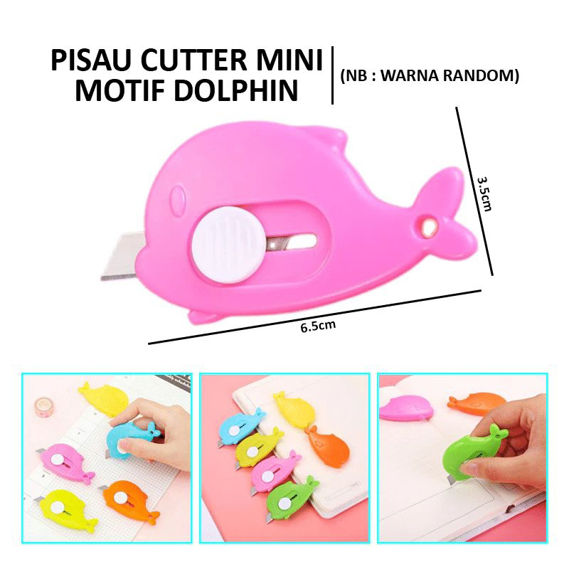 

Hand Cutter Mini Karakter Ikan Paus Dolphin Whale Pisau Pemotong Kertas Travel Size Portable Kartun Untuk Alat Tulis ATK dokumen Paket Pisau Ukir Kantor Cutter Lucu Karakter Pemotong Kertas Paket Unboxing Serbaguna