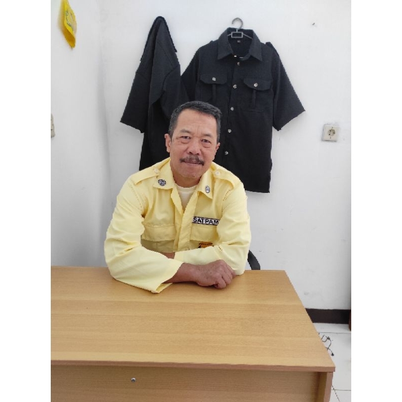 Seragam PDH Satpam Krem Lengan Panjang Terbaru 2023 / Seragam Satpam Krem Lengan Panjang PDH / Serag