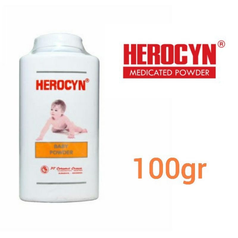 Bedak Biang Keringat Bayi Herocyn 100g, Herocyn Bedak Gatal Bayi