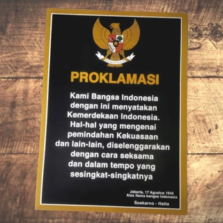 poster teks proklamasi