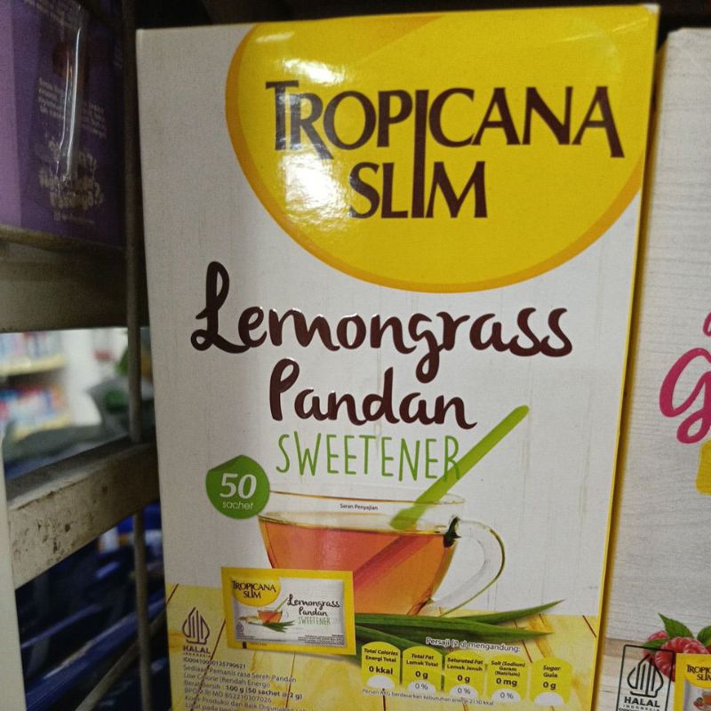 

Tropicana slim sweet lemongrass pandan 50 sachet