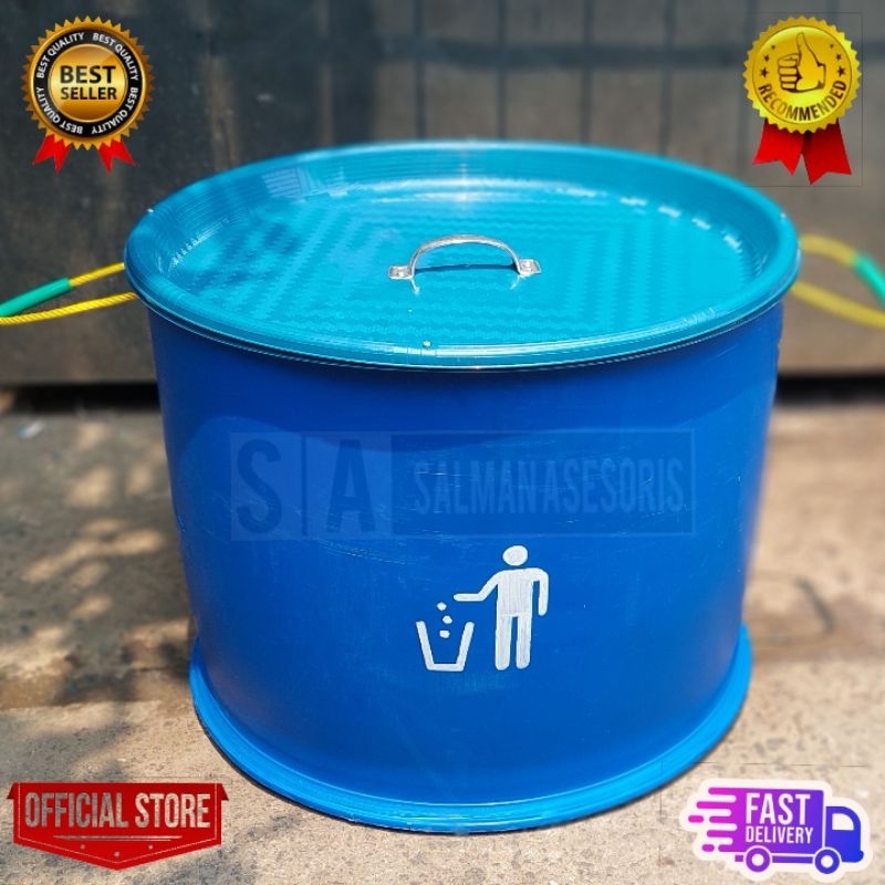 Drum Tong Plastik Tempat Sampah 100 Liter