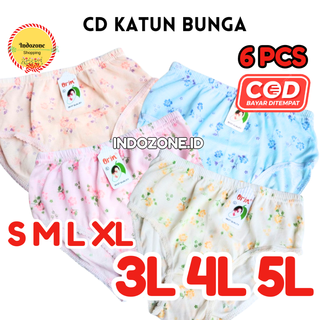 6 Pcs Celana Dalam Wanita ORIN | CD wanita Orin terlaris