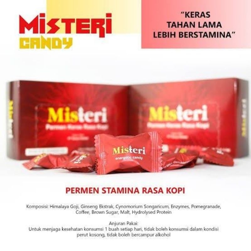 Permen Misteri kopi Dengan Ginseng - Permen Kuat Dan Tahan Lama