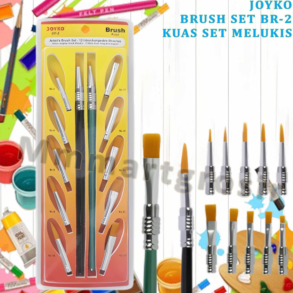 

Joyko Brush / Kuas Set Cat Melukis / Kuas Cat Interchangeable / BR-2