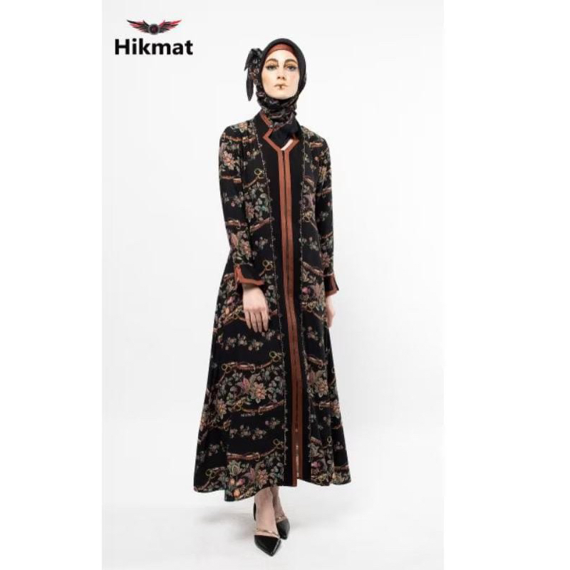 SIAP KIRIM ABAYA A5333 READY UK L BY HIKMAT FASHION Muslim Wanita Gamis Dewasa