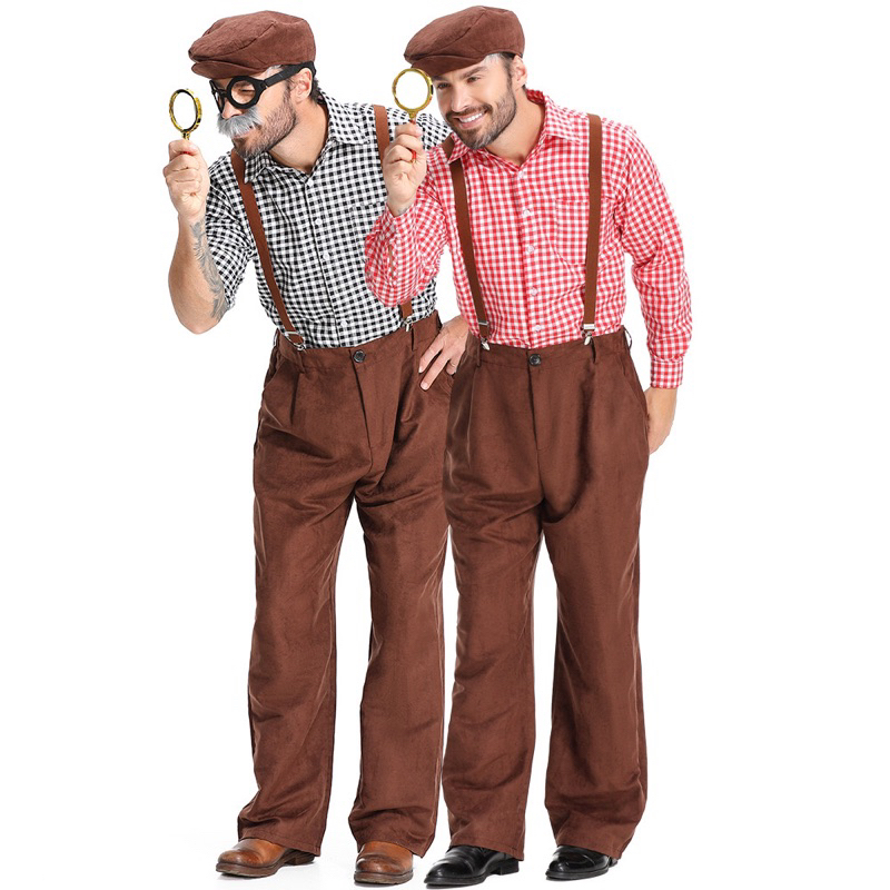 jojokids | M-1996 | sherlock holmes detective england adult man costume halloween | kostum detektif 