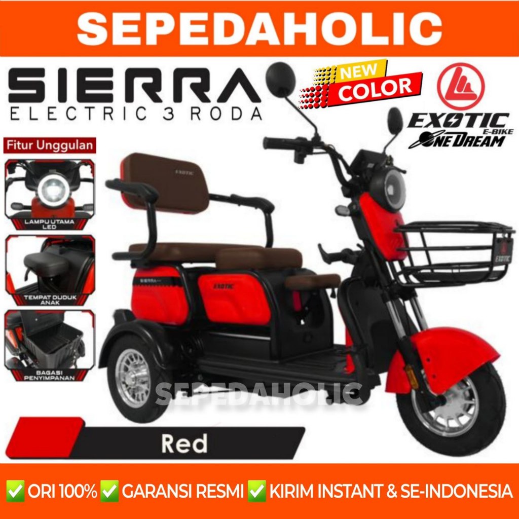 Sepeda Listrik EXOTIC SIERRA / PACIFIC CROSSER / AVIATOR AT 230 Electric E Bike By Pacific SUDAH TER
