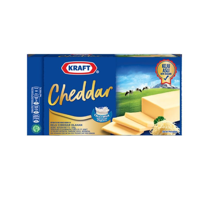 

KEJU KRAFT CHEDDAR CHEESE BOX 150GR