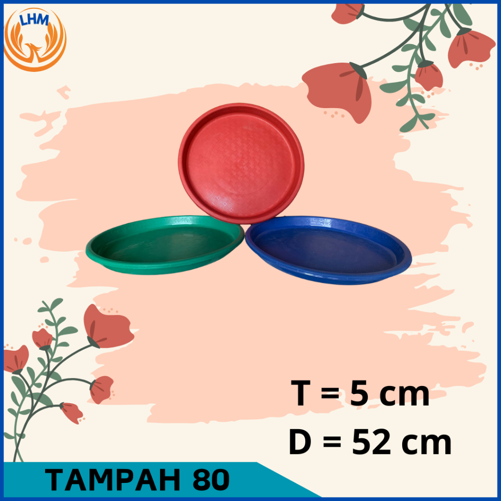 TAMPAH  PLASTIK JUMBO 80 / TAMPAH SERBAGUNA DIAMETER 56 CM