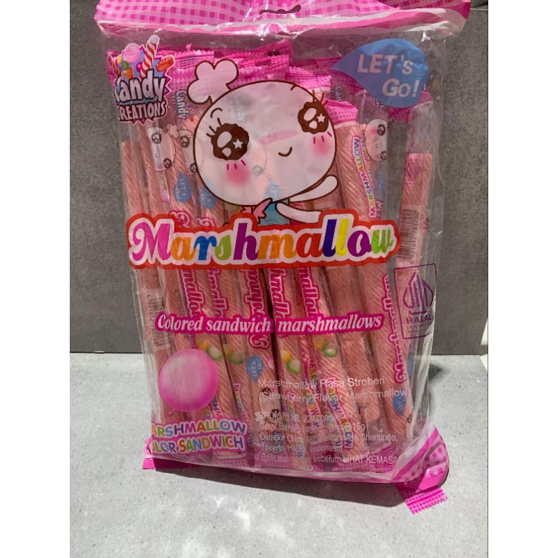 

Permen Marshmallow Panjang Isi Selai Buah Isi 30 Pcs Hampers Goodie bag
