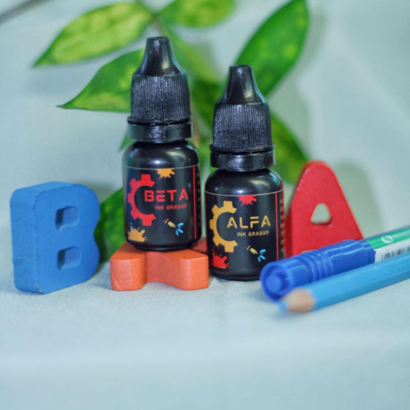 

ALFA BETA cairan penghapus tinta pena, bolpoin, pulpen, spidol, stempel, kwitansi