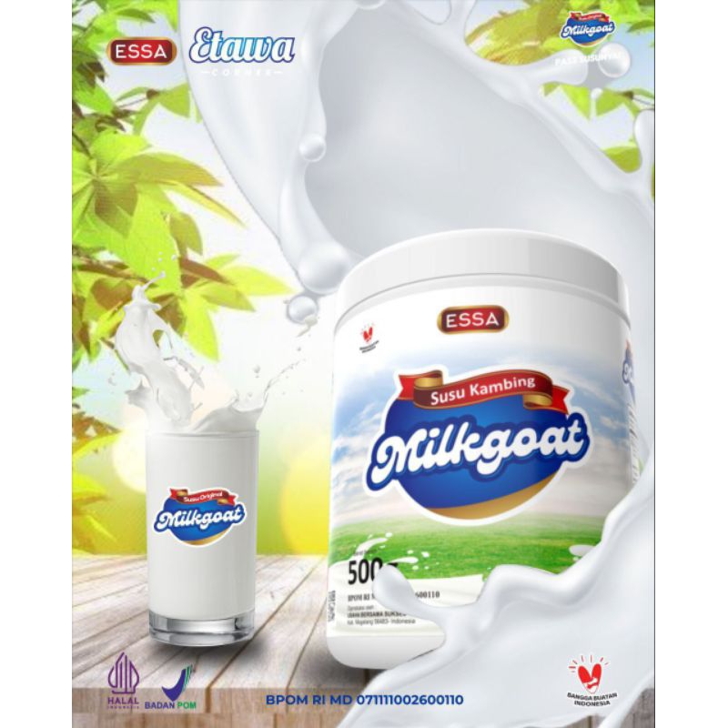 

SUSU MILKGOAT 500 GRAM Susu Kambing Etawa Bubuk 500 Gram Susu Etawa MILKGOAT Original Kemasan Toples 500 gram