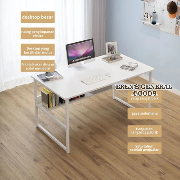 TERMURAH! Meja Belajar / Kantor Plus Rak Bawah Serbaguna Design Minimalis Modern