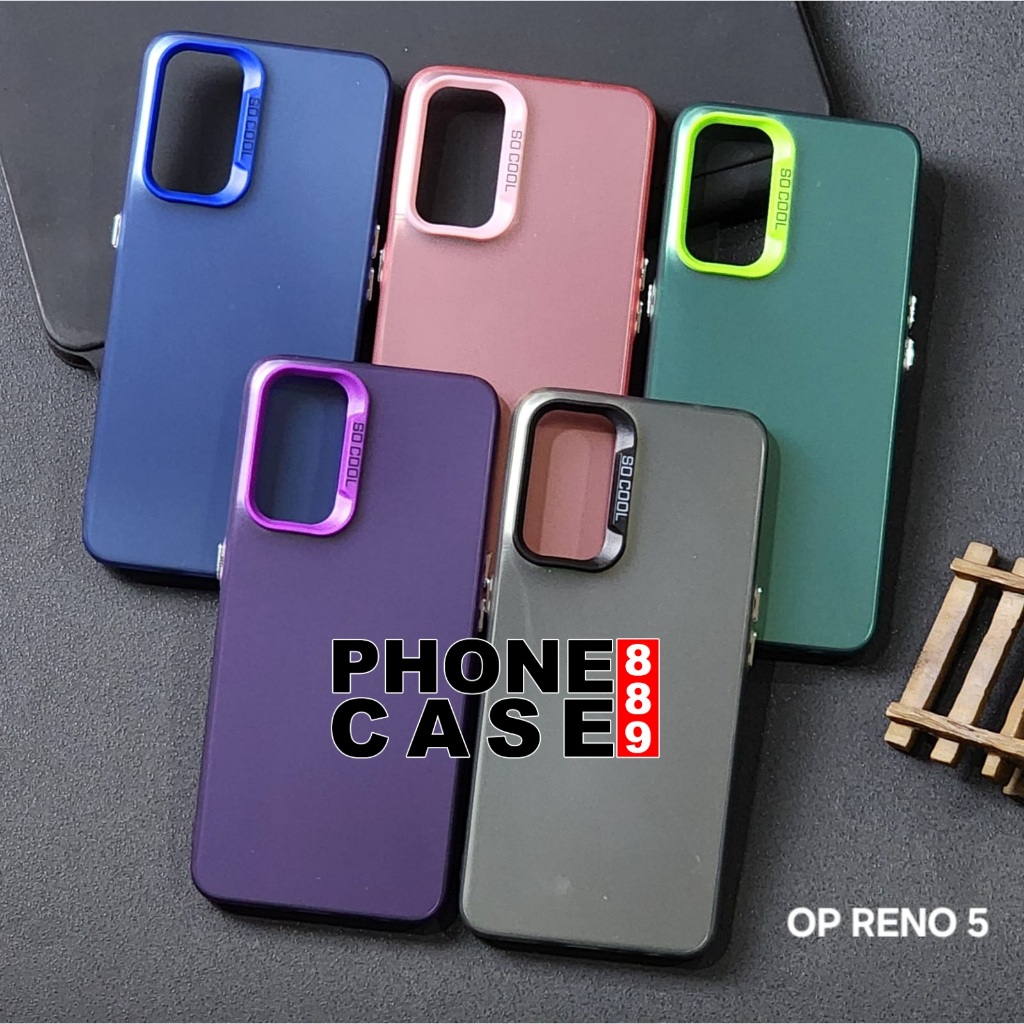 OPPO RENO 5 CASE IMD PLATE HOLOGRAM  CASE SOCOOL OPPO RENO 5