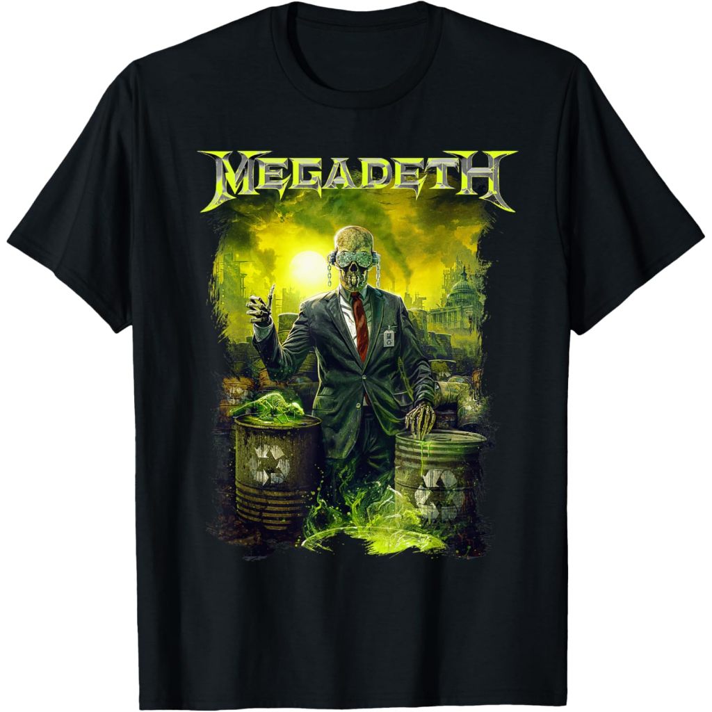 Baju Dewasa Megadeth - Toxic Vic T-Shirt Fashion Pakaian Atasan Kaos Laki Pria Wanita Model Terbaru 