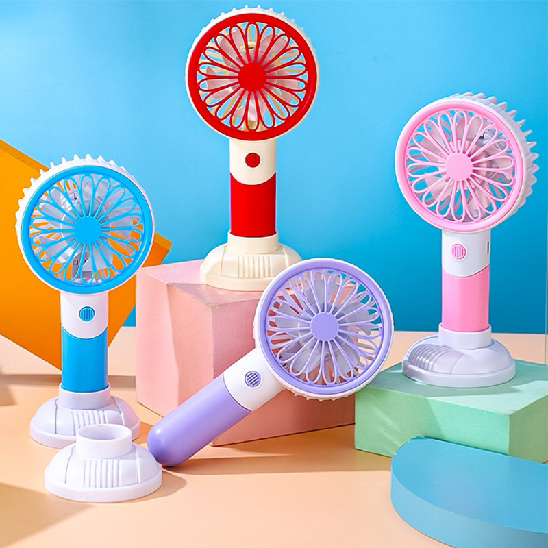 KIPAS ANGIN MINI  - KIPAS ANGIN MINI PORTABLE USB+ Lampu Berwarna