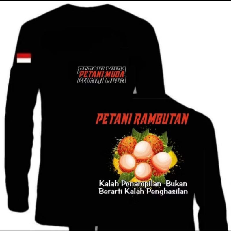 KAOS LENGAN PANJANG PETANI MUDA RAMBUTAN