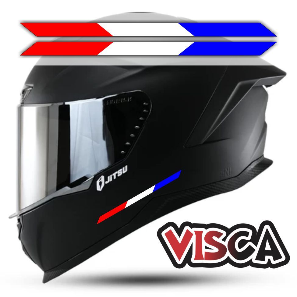 Stiker Cutting Helm Full Face - Stiker Helm Variasi Half Face - Stiker Helm Variasi Belanda