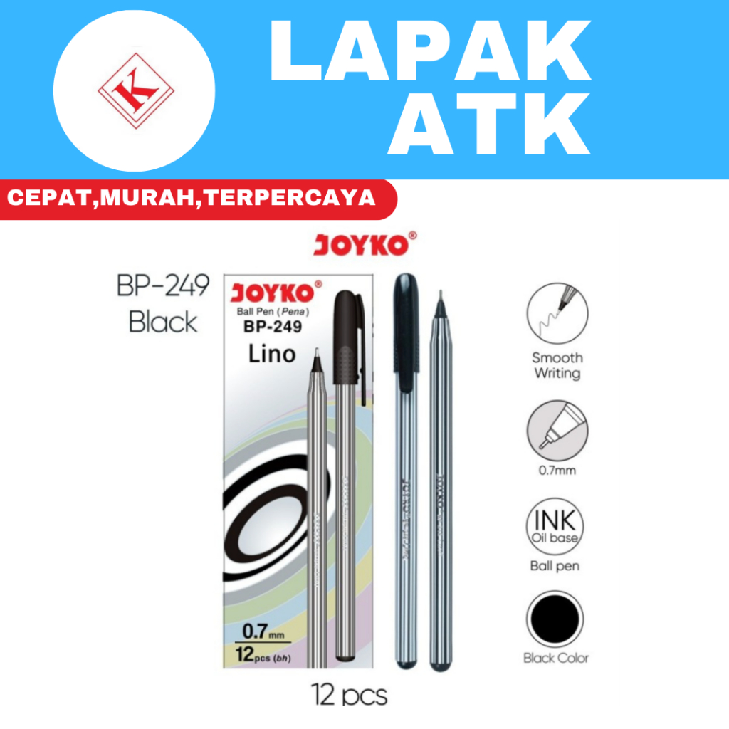 

Pulpen Lino BP-249 Joyko (1 Pcs) +