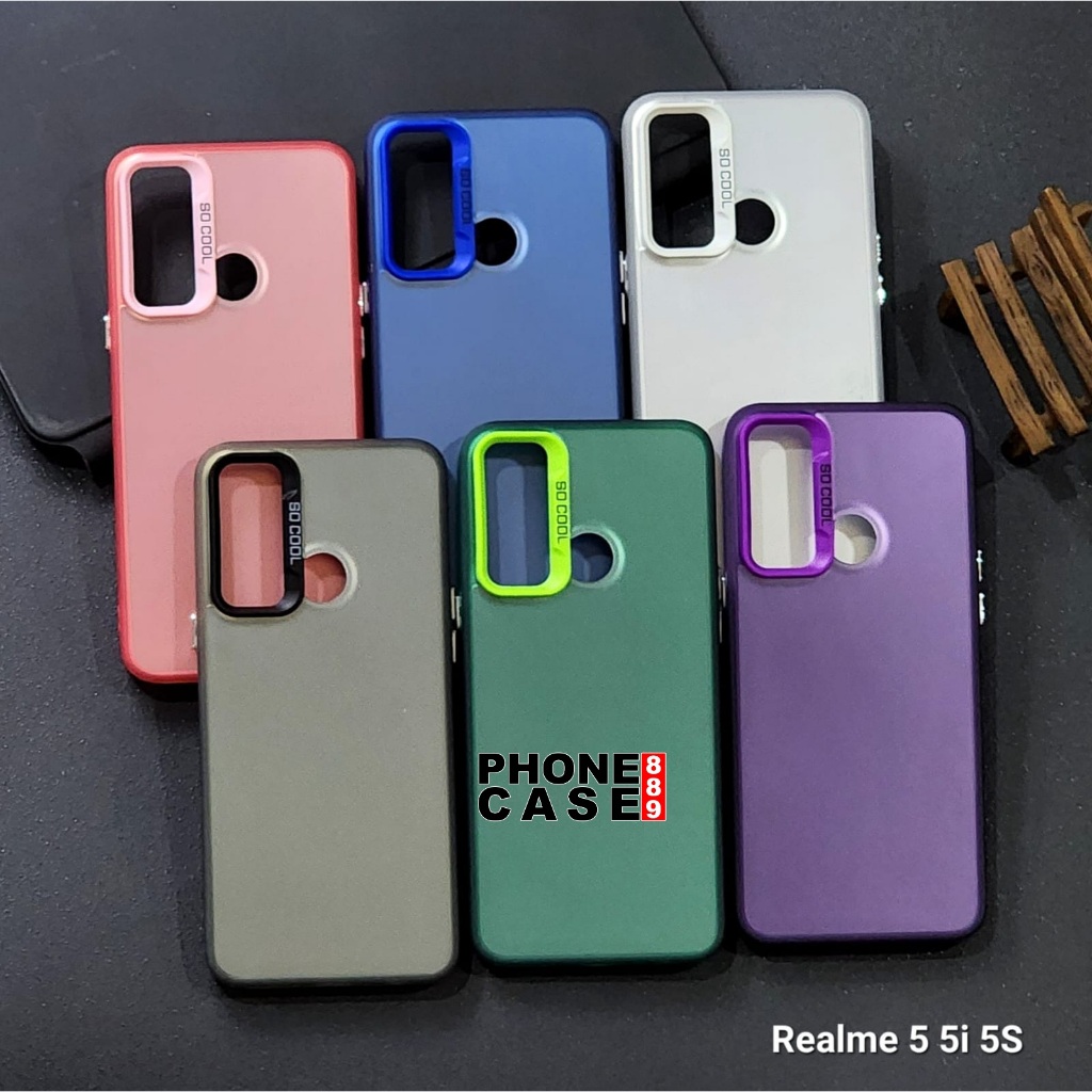 REALME 5 REALME C3 CASE IMD PLATE HOLOGRAM  CASE SOCOOL REALME 5 REALME C3