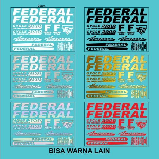 Cutting Sticker Federal Amazone Stiker Sepeda Amazon 1set Panjang 25CM