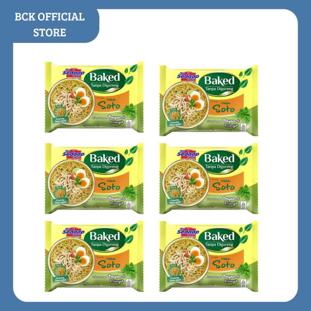 

Mie Sedap Baked Rasa Soto 6*76gr ( 6 PCS )