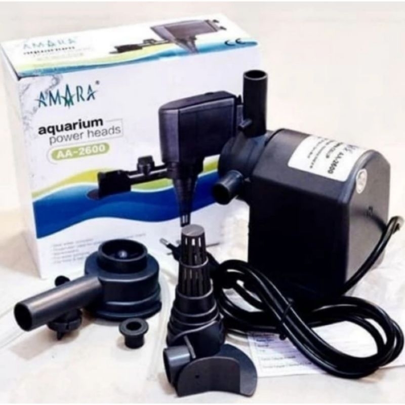 Amara AA 2600 AA-2600 Pompa celup Aquarium Pompa hidroponik