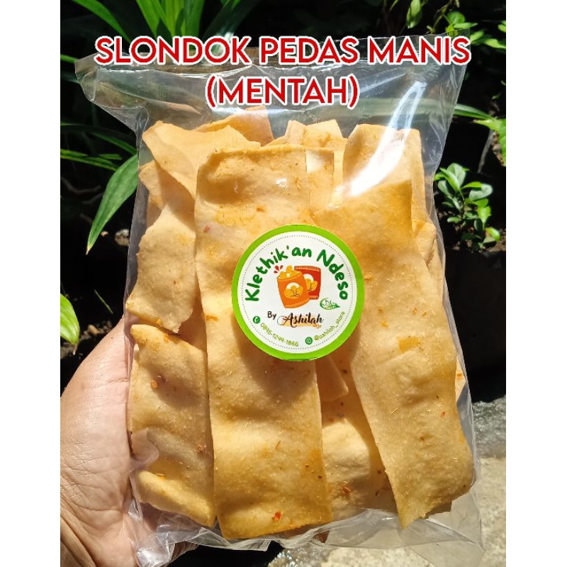 

(250 GR) KERUPUK SLONDOK PEDAS MANIS MENTAH KHAS MAGELANG
