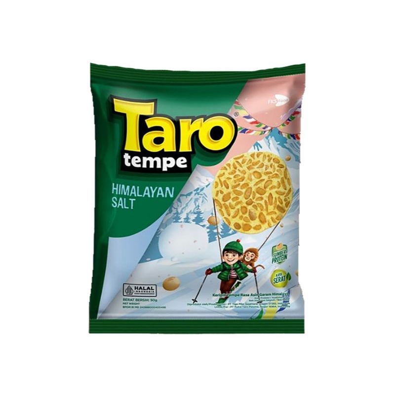 

Baru Taro Keripik Tempe rasa Asin Garam Himalaya 50g