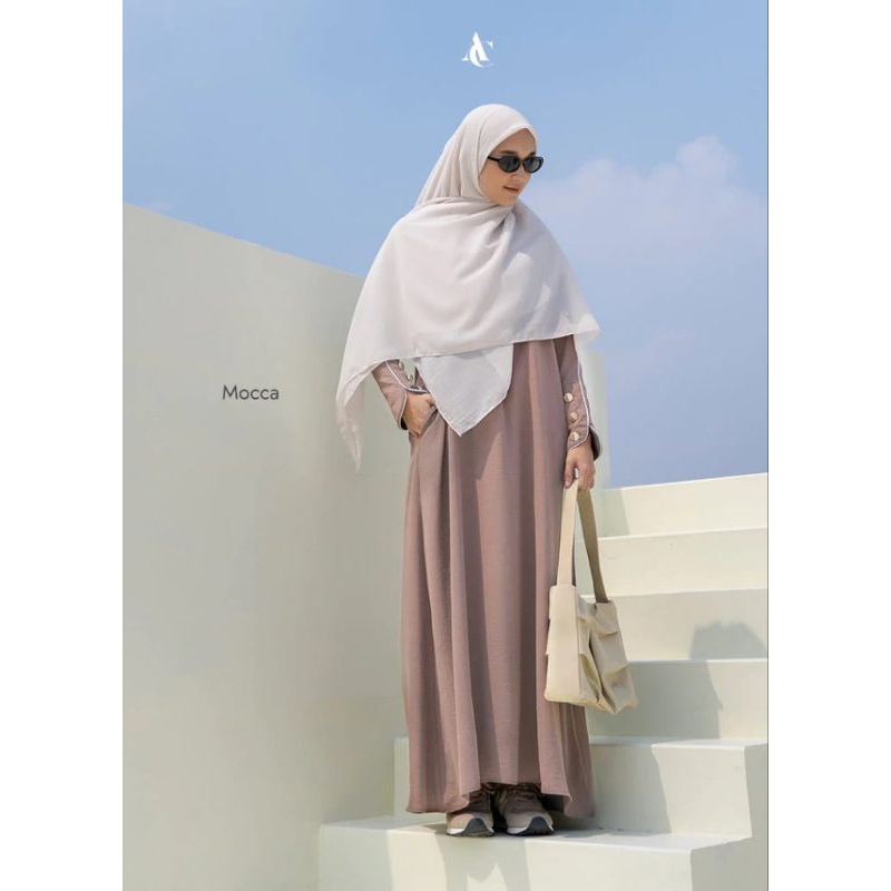 Set Abaya by natasha rizky -hijab syarii by Alur cerita - Hijab alur cerita sale