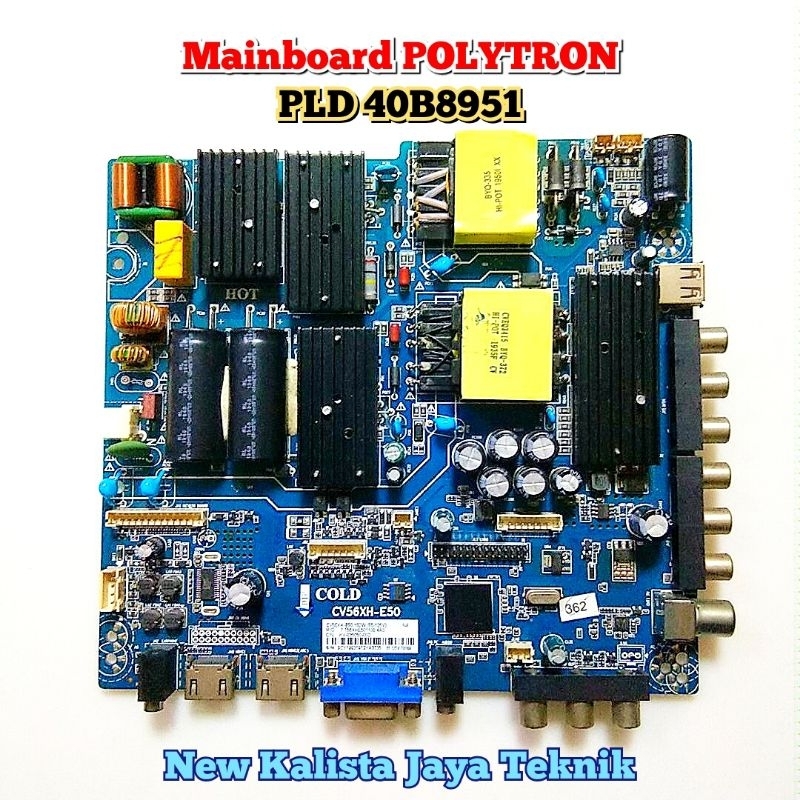 MAINBOARD TV POLYTRON PLD 40B8951 ORIGINAL CV56XH-E50 MB 40B8951 MOTHERBOARD TV PLD40B8951 MB POLYTR