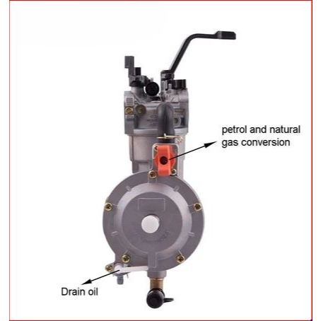 Carburetor Generator LPG/CNG Dual Fuel Conversion Kit untuk Mesin Bensin